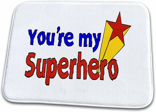 Bathroom Bath Rug Mat - You are My Superhero