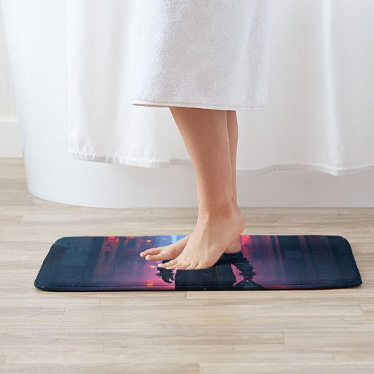 UrbanStride Soft Flannel Bathroom Rug